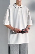 加大210斤可穿夏季新款休闲短袖T恤男宽松百搭POLO打底衫，男装Polo衫，星座1206（原A206）