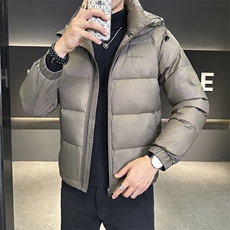 韩版保暖加厚连帽男羽绒服2025冬季新款宽松面包服外套Y9610P145，男装羽绒服，星座914
