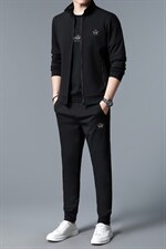 S3032-3钱塘2020-2春秋新款百搭时尚休闲简约长袖套装卫衣P225，男装休闲套装，钱塘207-2