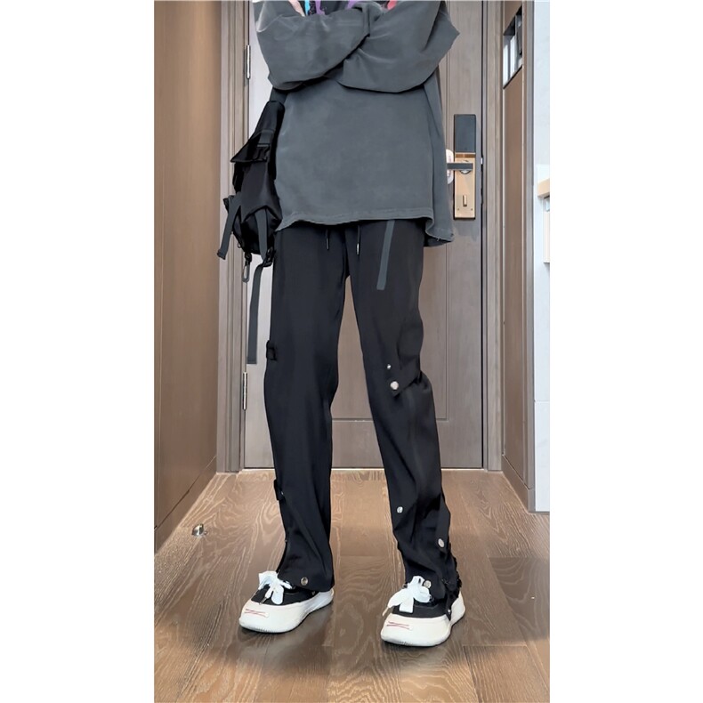 INS潮流美式机能冲锋裤双色防水拉链休闲裤B315-K23436-特p40控78,男装休闲裤,电商B315