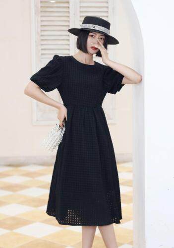 【现货】夏季新款复古赫本风时尚优雅连衣裙，女装连衣裙，东洋天堂之花