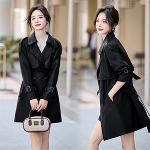 安克拉红色皮衣女2024新款小个子皮夹克秋季pu皮风衣外套女高级感图片