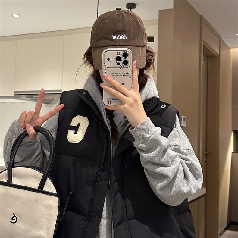 CC053-P652025新版棉服秋冬短款马甲潮流时尚韩版宽松棉服,男装棉衣,星座911-3