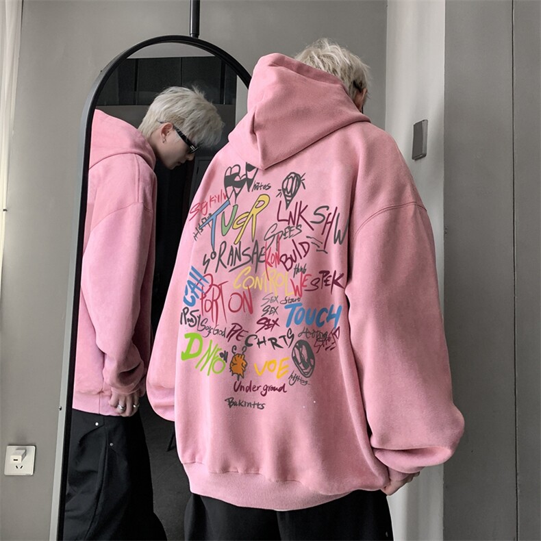 420克麂皮绒潮牌重磅连帽卫衣力推大码男XZ517A-2-JP9902-P55图片