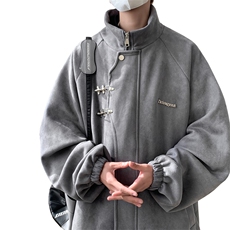 重磅！麂皮绒复合夹克飞机扣外套CP43-特P60控价：108，男装夹克，电商B371