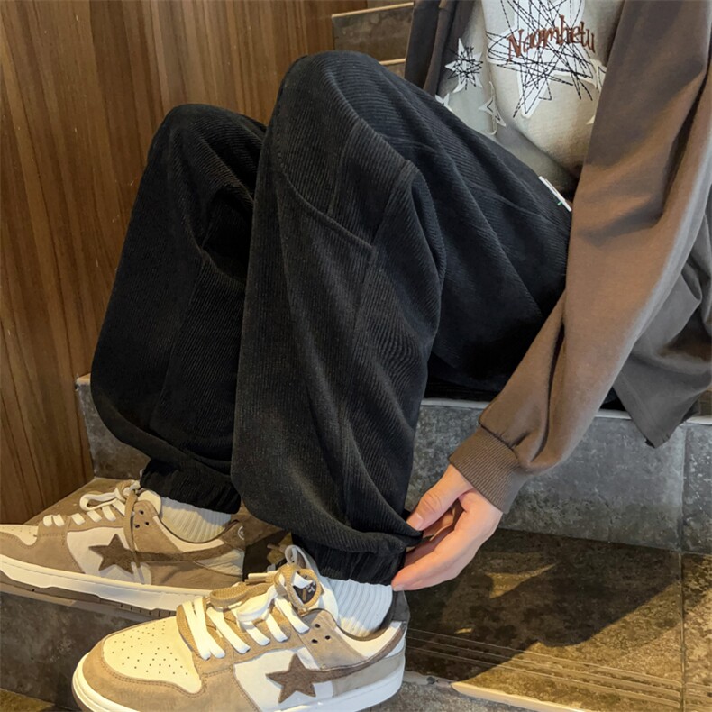 哈伦裤男韩版潮流高街帅2024秋冬季新款ins宽松百搭长裤K4558-P36,男装休闲裤,星座412-3