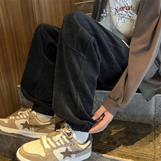 哈伦裤男韩版潮流高街帅2024秋冬季新款ins宽松百搭长裤K4558-P36，男装休闲裤，星座412-3