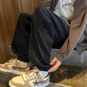 哈伦裤男韩版潮流高街帅2024秋冬季新款ins宽松百搭长裤K4558-P36图片