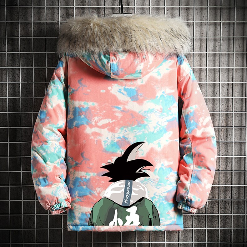 MC49005-P135日系潮衣男大码派克服男工装服外套袄网格,男装棉衣,电商A040A