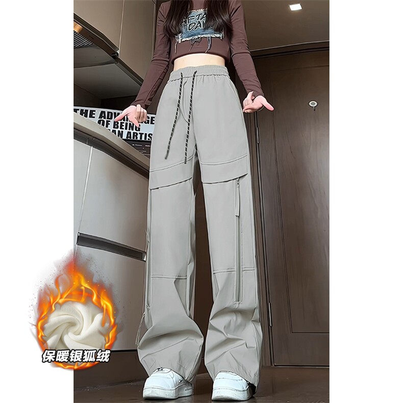 薄款改加绒特批P40无差价冬银狐绒防泼水登山男女长裤K1935J加绒,男装休闲裤,电商A001-1