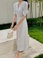 【现货】夏季新款雪纺碎花连衣裙显瘦百搭不挑人，女装连衣裙，奥瑾