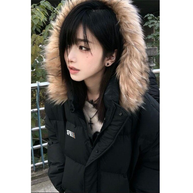 可拆卸毛领冬季羽绒棉服潮牌情侣美式厚外套棉衣2568特P90网图,男装棉衣,电商B245