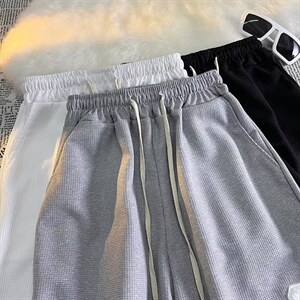 男夏季潮流时尚休闲短裤华夫格FK915P20图片