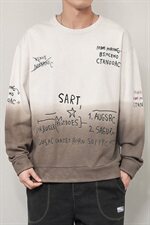 卫衣男春秋新款韩版潮牌宽松休闲圆领印花渐变上衣DF17T，男装卫衣，电商A102