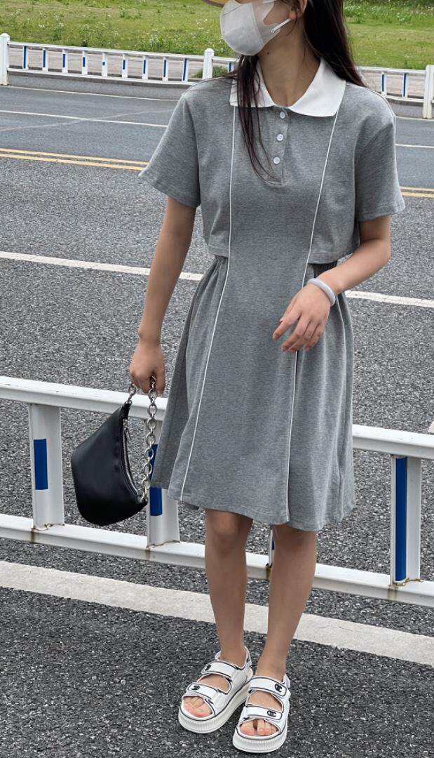 2022夏季Polo连衣裙，女装连衣裙，雷洛奇丽