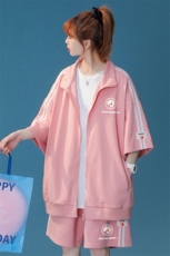 中性夏季新款宽松休闲织带开衫运动套装T恤短裤TZ6659P85控108，男装牛仔裤，电商A268