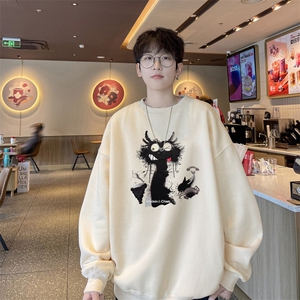 ！圆领卫衣男装港风长袖t恤男外套男 WY521-特P23图片