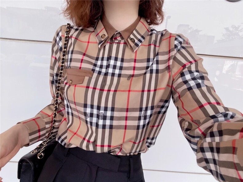加绒格纹衬衫系列，女装衬衫，七七迷兰
