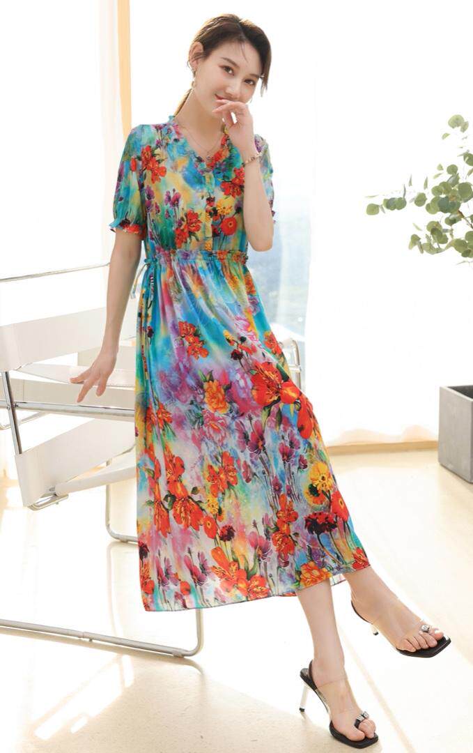 2022夏款连衣裙，女装连衣裙，韩琦薇
