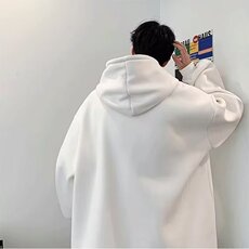 连帽卫衣男士秋季潮牌美式字母印花日系港风重磅宽松情侣上衣外套，女装短外套，星座506A