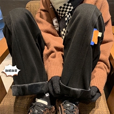 XZ616冬季新款毛呢面料银狐绒加绒加厚休闲裤TY444P65控78，男装休闲裤，星座512A（原616）