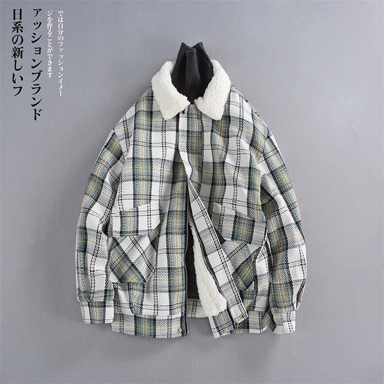 羊羔毛棉服男2025冬季新款休闲外套潮牌棉衣棉袄M199P120控158,男装棉衣,电商A157