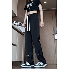 美式高街hiphop冰丝铆钉微喇休闲裤货号K2425P55，男装休闲裤，电商A063