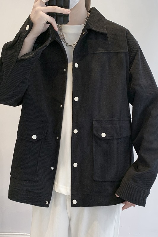 灯芯绒外套男款春秋季新款美式潮衣服工装夹克休闲上衣jk555-P70,男装夹克,星座505-3