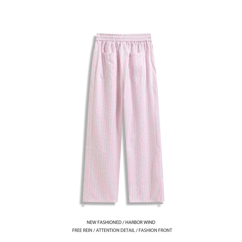 抖音品质潮流多巴胺撞色条纹宽松休闲裤B315-K25557-特p35控68,男装休闲裤,电商B315