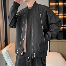 棒球领宽松夹克男DSA157B-J220-P60，男装夹克，电商A157B