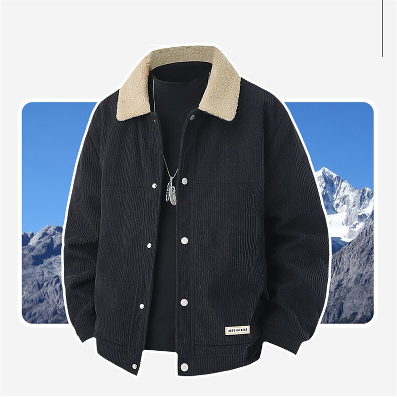 厂家直销春秋男外套商务风休闲男士单夹克新款宽松翻领夹克，男装夹克，星座1508-3