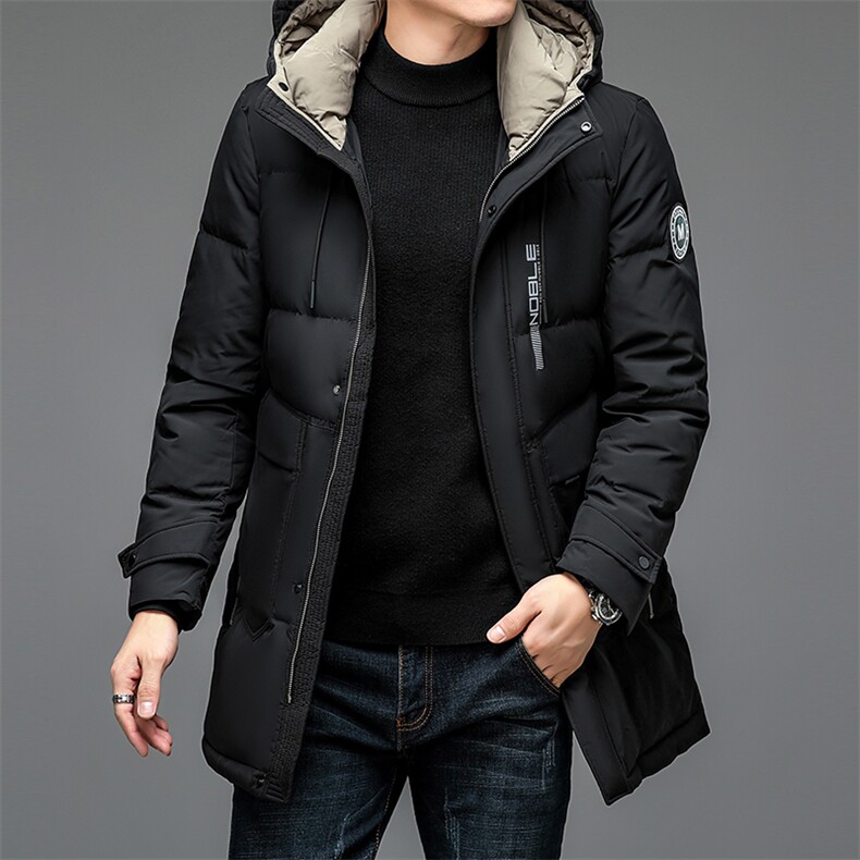 羽绒服秋冬季羽绒外套百搭风衣保暖羽绒商务休闲上衣HD6807-P330图片