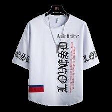 短袖T恤男棉体恤衫潮宽松2024夏新款半袖打底衫DT13P30，男装T恤，电商A086