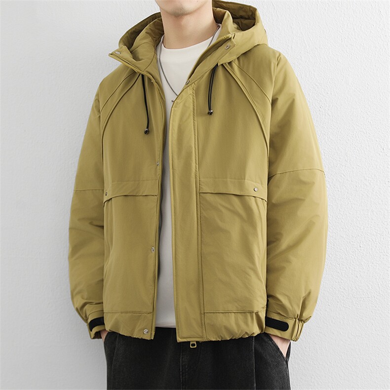 加棉夹克百搭男装帅气防风户外棉服休闲工装连帽棉服外套潮流,男装夹克,星座914