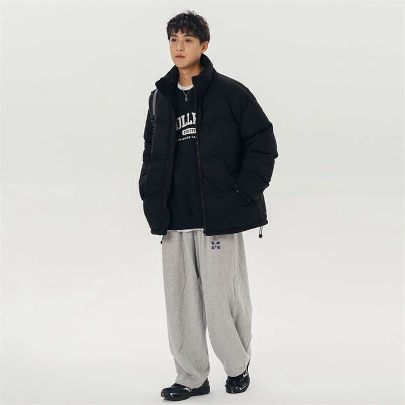 冬季新款男士立领棉衣印字简约日系港风棉袄779p85,男装棉衣,星座1113