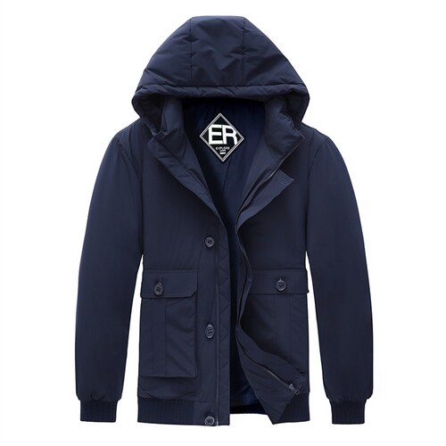 21冬季新款时尚羽绒服休闲宽松翻领外套男士90%白鸭绒ZG3318-P215，男装羽绒服，电商B212（原钱塘6029）