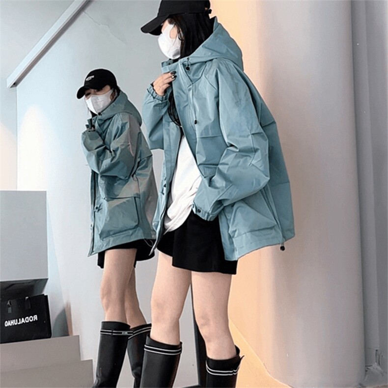 现货5W件冬季三防美式boxy解构连帽雪山冲锋衣棉衣男女棉服厚外套,男装夹克,电商A443