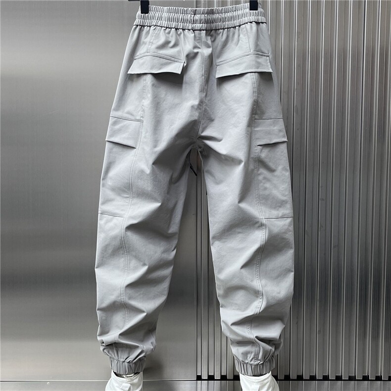 1506-1/KH1601/P76黑色工装裤男秋冬季2026新款多口袋束脚休闲裤,男装工装外套,星座1506-1