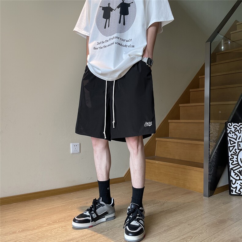 A450-DK333-P50控价79夏季速干裤彩色刺绣短裤,男装休闲裤,电商A450