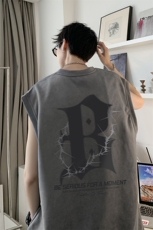 量大优可提供视频2024夏季美式麂皮绒背心D223A-BP2416-P18，男装背心/马甲，电商019-1