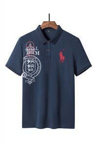 polo衫男夏季新品t恤男短袖翻领保罗衫商务男装潮流半袖体恤图片