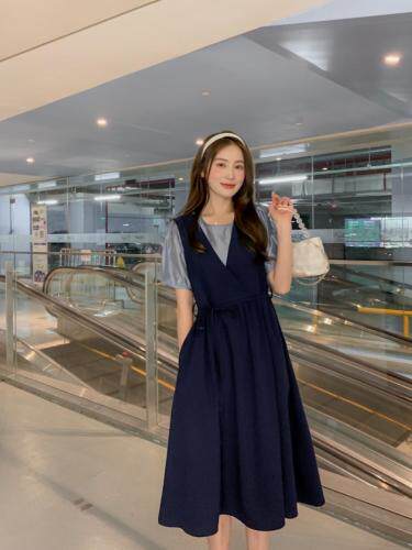 两件套连衣裙，女装连衣裙，棠秋纤