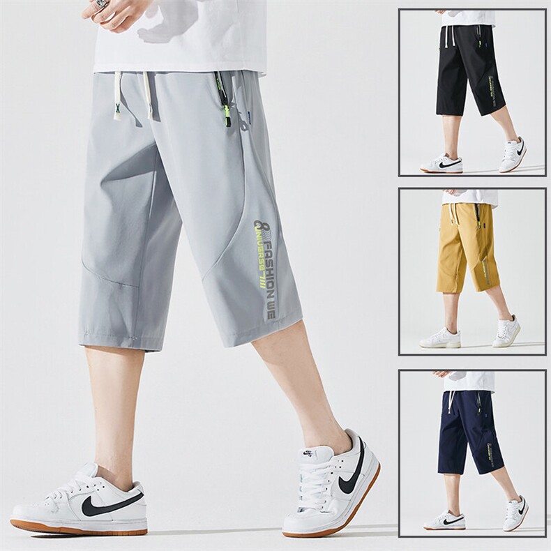 2025夏季新款男士七分裤时尚休闲马裤潮流男裤子KZ1086-P28,男装休闲裤,星座217-4