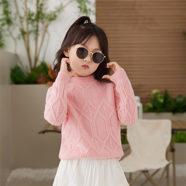 精致时尚舒适温暖柔软可爱潮流百搭儿童羊毛衫，童装儿童羊毛衫，牧雅羊绒