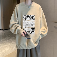 半高领毛衣男士大码针织衫男毛线衣男M18176-P45加绒款-P65，男装针织衫/毛衣，电商A040