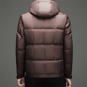 主推冬款新标90绒子白鸭绒羽绒服外套中年男加厚羽绒服夹克图片