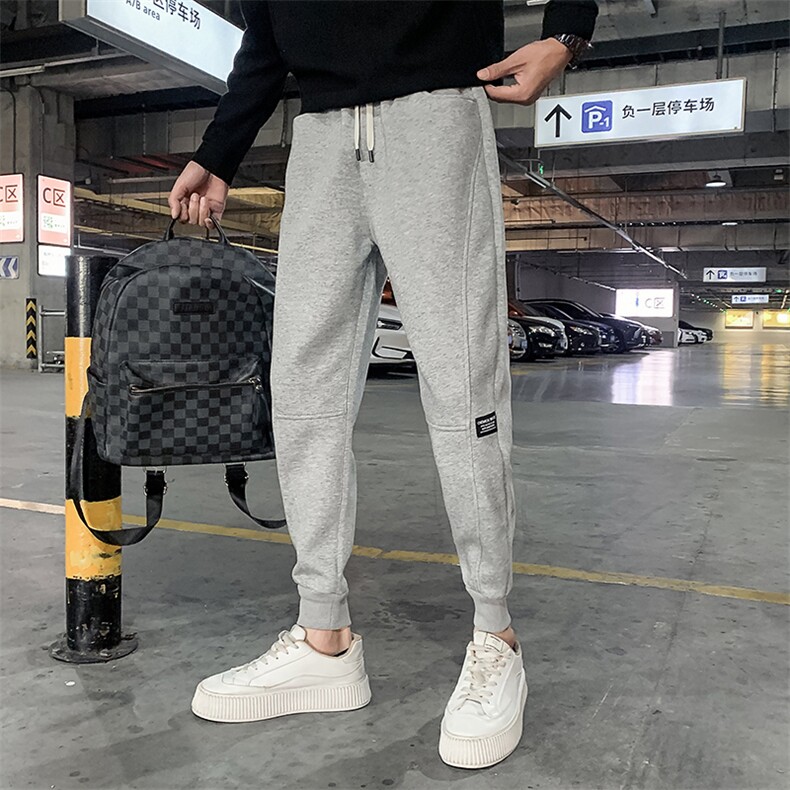 社会精神小伙2022加绒卫裤运动束脚男裤DS-B249-KK92-P58-加绒P68图片