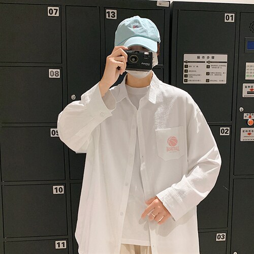 CS15237-P38 长袖衬衫男士大码宽松衬衣男寸衫男寸衣图片