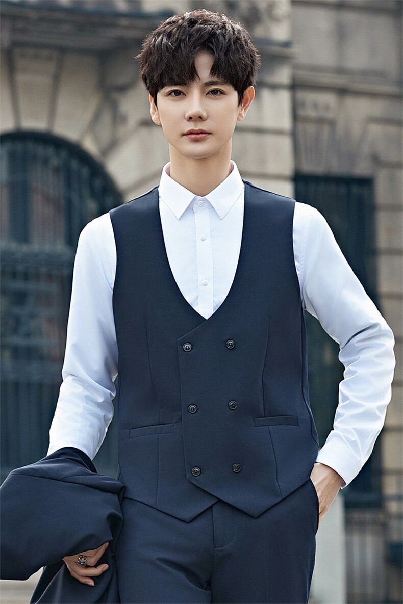 2025春秋男商务正装礼服西服时尚休闲西装三件套A355-XF9002-P290,男装西服,电商A355（原A415）