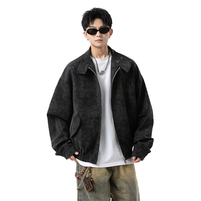 扎染飞行板球服皮夹克男cp142-特p70,男装夹克,电商B371